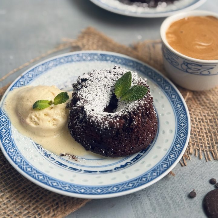 Eggless Molten Choco Lava Cake