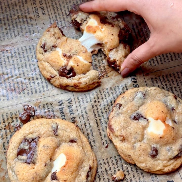 Brown Butter S’mores Chocolate Chunk Cookies