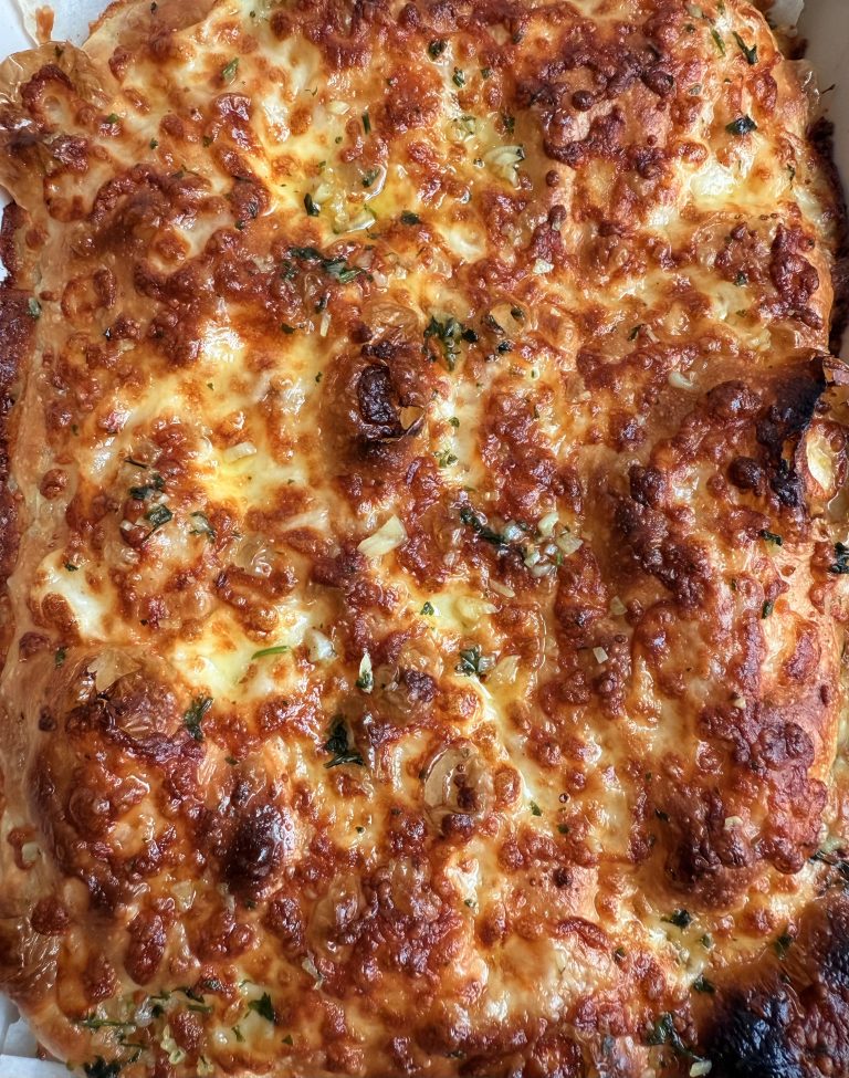 Same Day No Knead Cheesy Garlic Butter Focaccia 