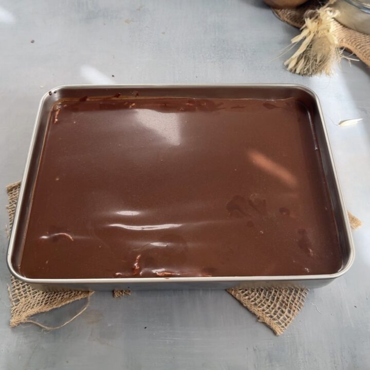 No Bake Caramel Latte Cake