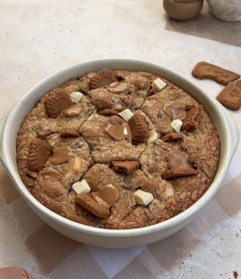 Scoopable Biscoff Stuffed Cookies