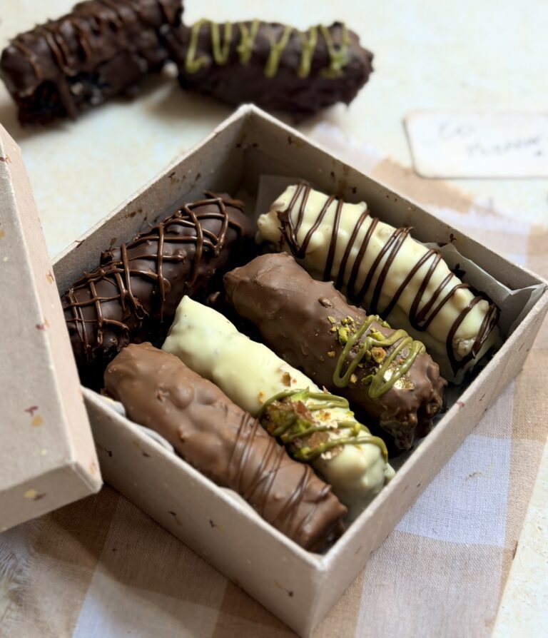 Chocolate Covered Brownie Bars (Bounty & Viral Dubai Kunafa)