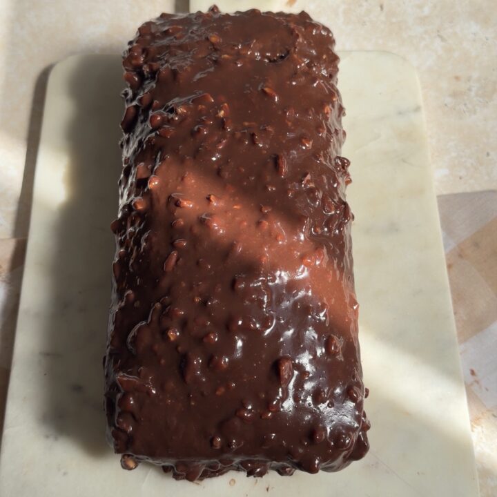 Orange Marble Loaf Cake