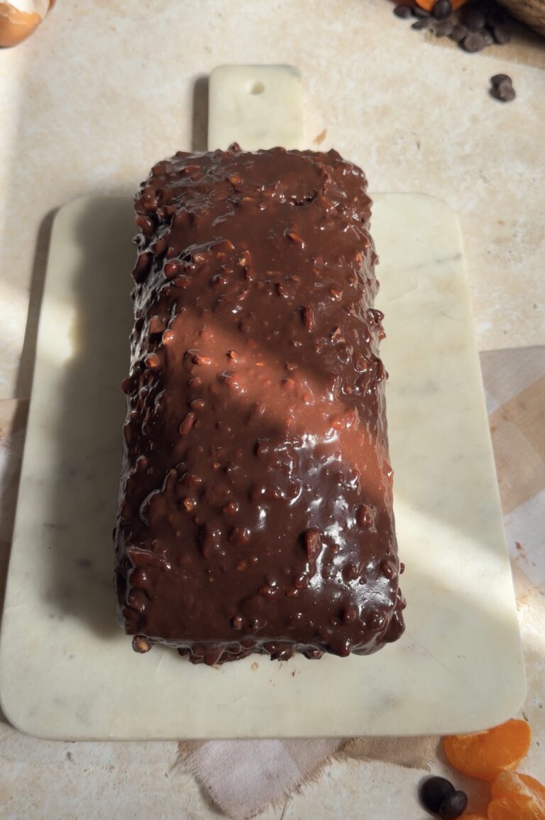 Orange Marble Loaf Cake