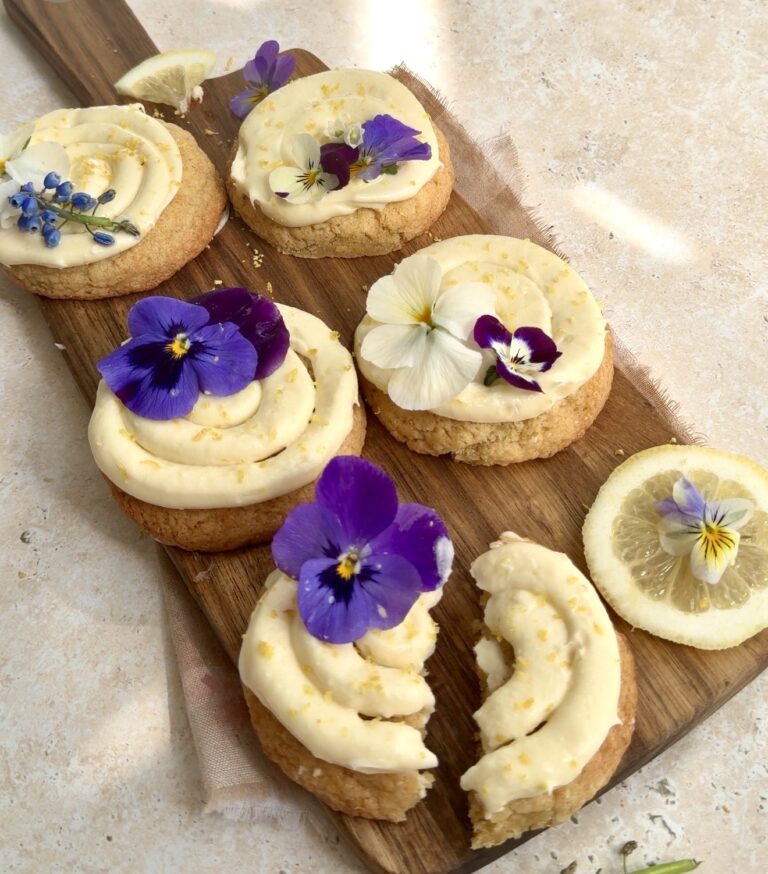 Lemon Cookies with Cream Cheese Frosting