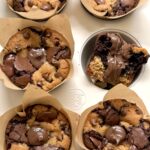 Nutella Stuffed Brookie Muffins